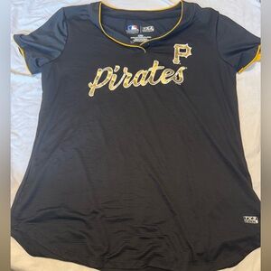 Genuine Merchandise Black and Yellow Polo Pittsburgh pirates